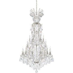 Renaissance 25 Light 36 inch Antique Silver Chandelier Ceiling Light in Swarovski