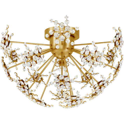 Esteracae 3 Light Heirloom Gold Semi-Flush Mount Ceiling Light in Radiance