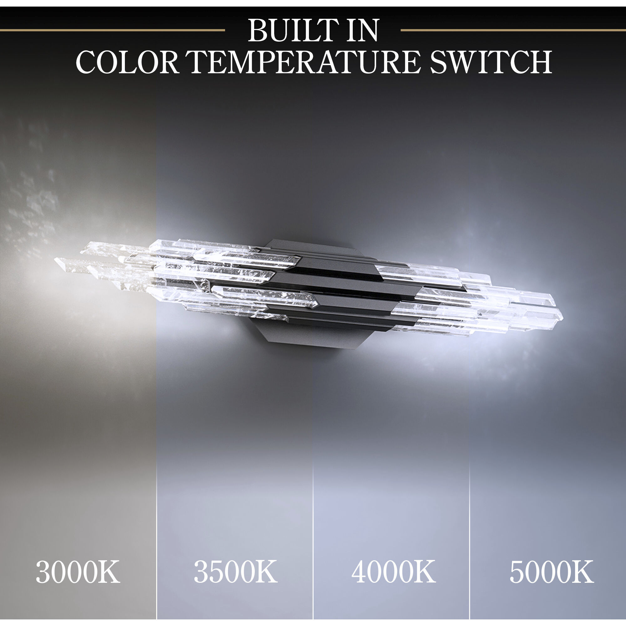 Beyond Organza LED 38 inch Black Bath Vanity & Wall Light