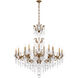 La Scala 24 Light Etruscan Gold Chandelier Ceiling Light in Radiance