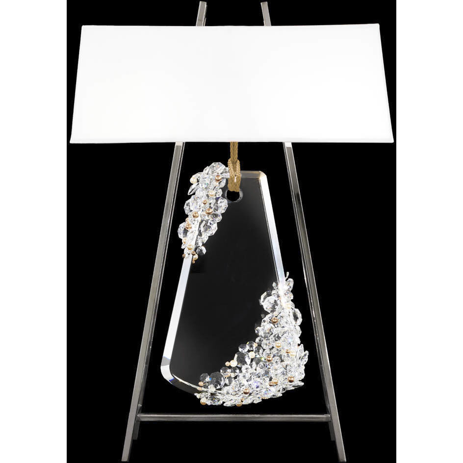 Forever Flora 31.6 inch 7.00 watt Polished Chrome Table Lamp Portable Light in Gold Rope, Gold Rope