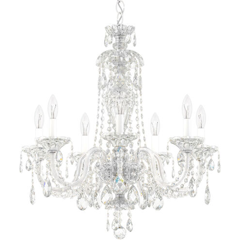Sterling 7 Light 25 inch Silver Chandelier Ceiling Light in Polished Silver, Sterling Heritage