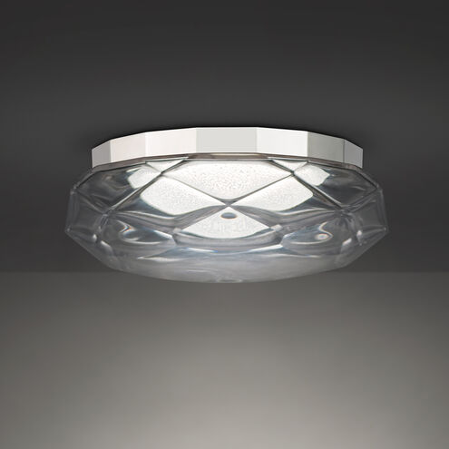 Carat LED 13 inch Polished Nickel Flush Mount Ceiling Light, Beyond