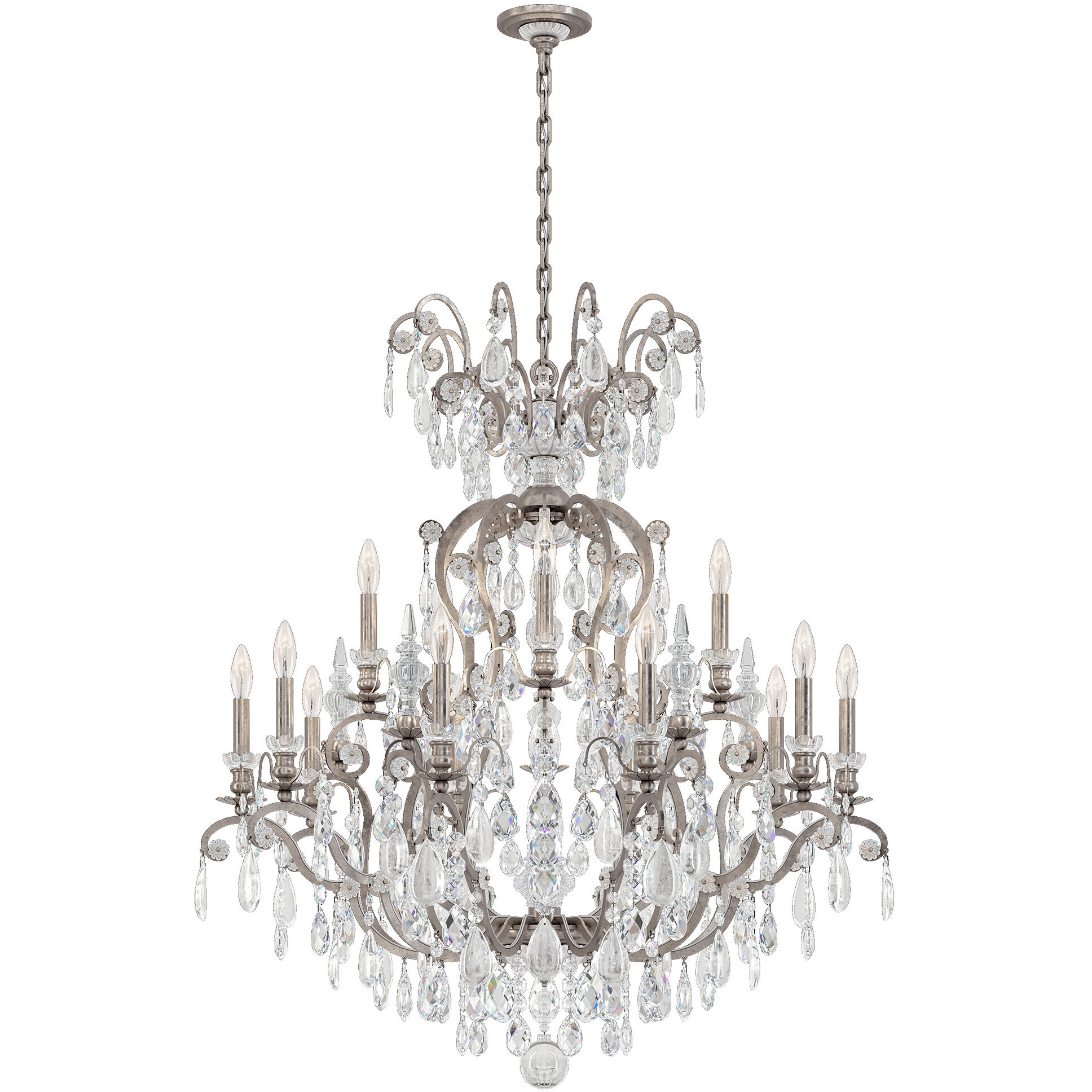 Schonbek rock crystal chandelier top