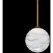 Beyond Quest LED 7.13 inch Aged Brass Pendant Ceiling Light, Beyond