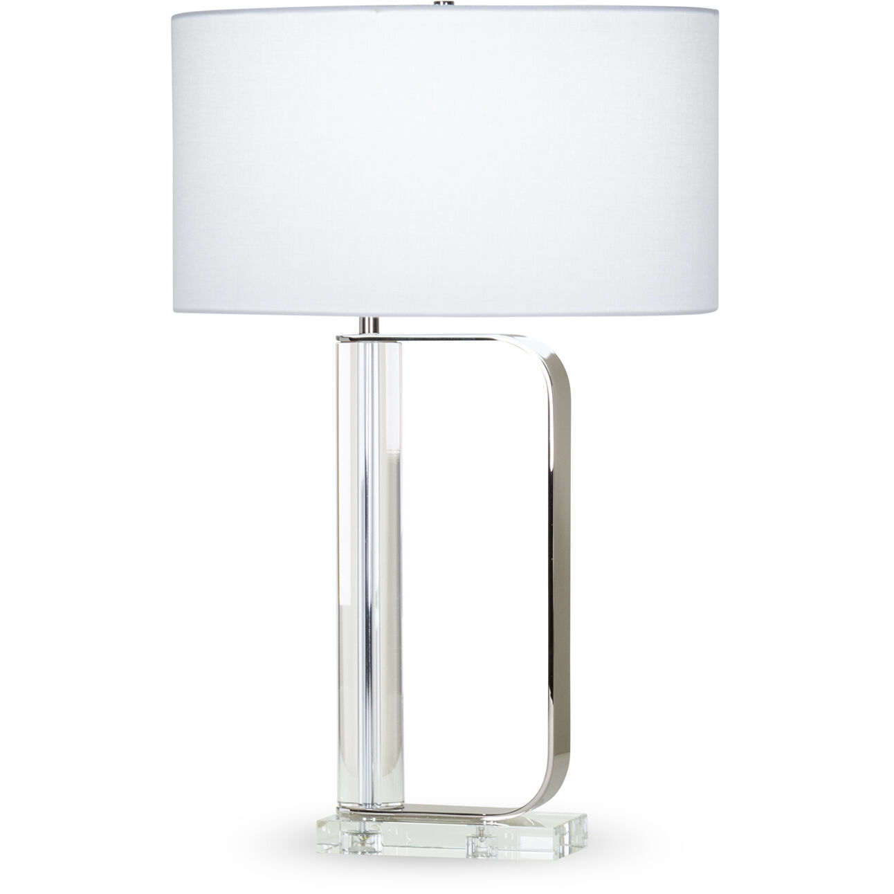 Donald 28.75 inch 150.00 watt Polished Nickel Table Lamp Portable Light in Right