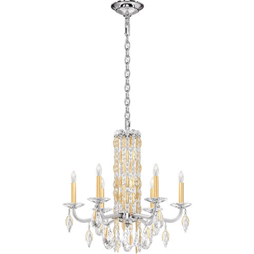 Siena 6 Light 24.5 inch Heirloom Gold Chandelier Ceiling Light in Heritage, No Spikes