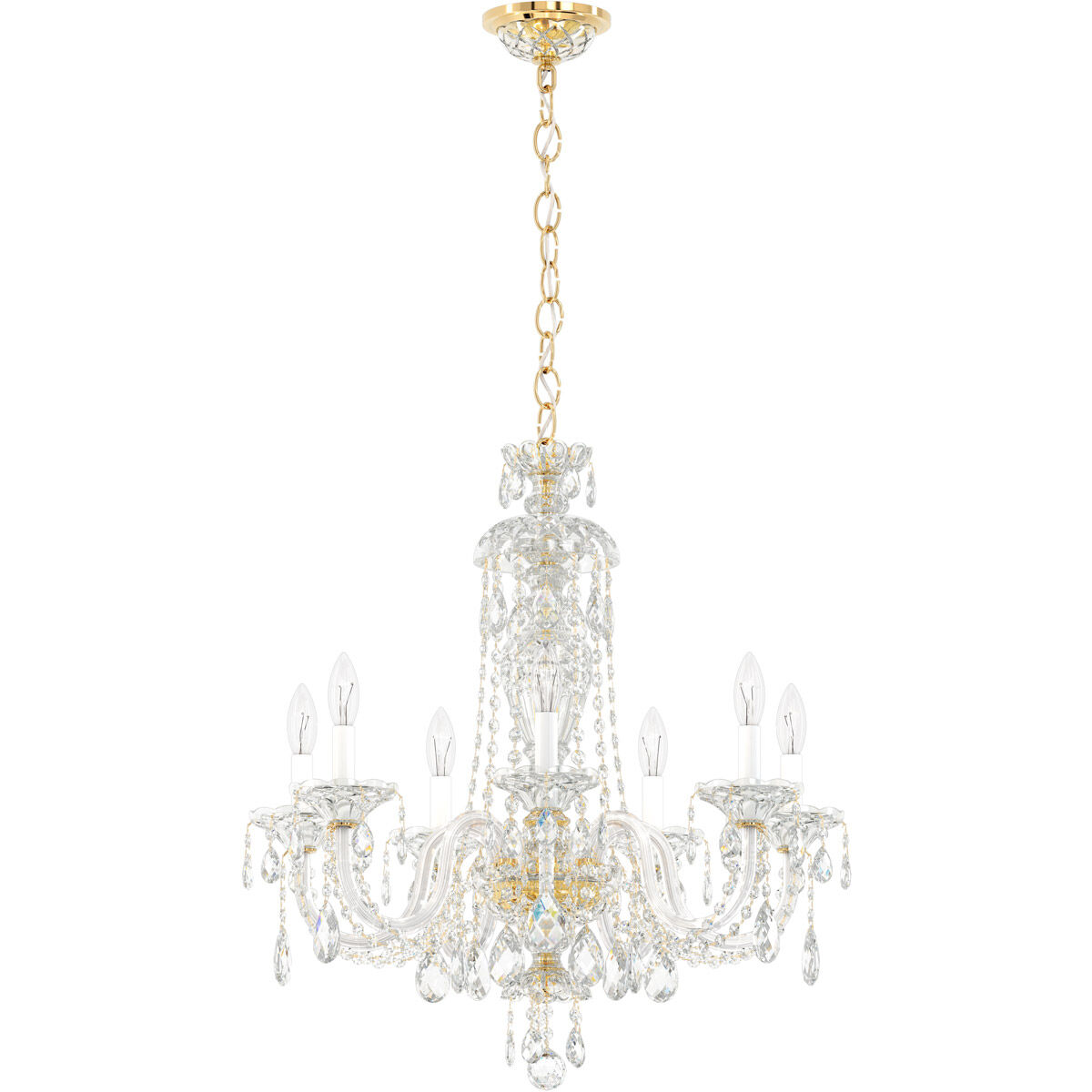 Sterling 7 Light 25 inch Aurelia Chandelier Ceiling Light in Heritage