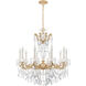 La Scala 10 Light 28 inch Parchment Gold Chandelier Ceiling Light in Heritage, Parchment Gold Cast