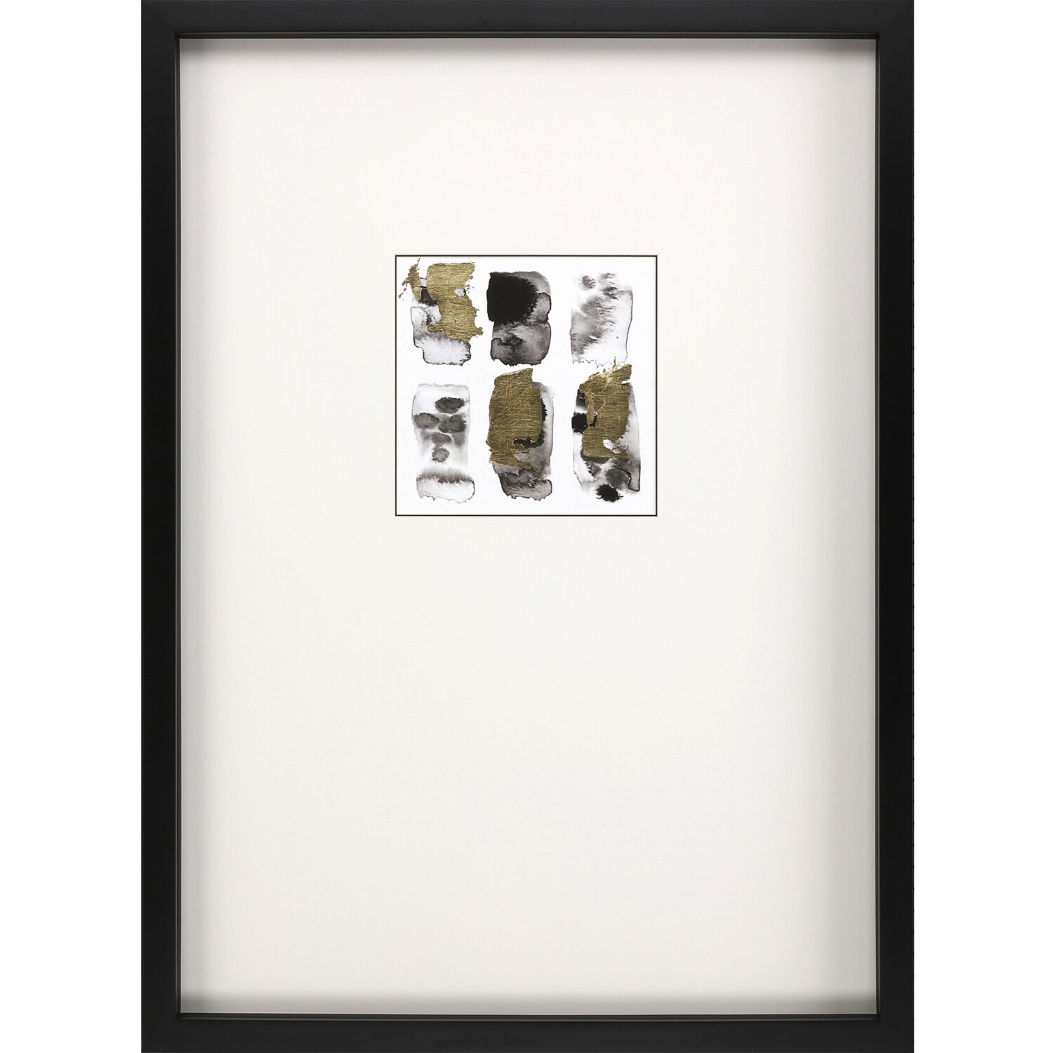Mantra Black and Metallic and White Framed Art, The Studio