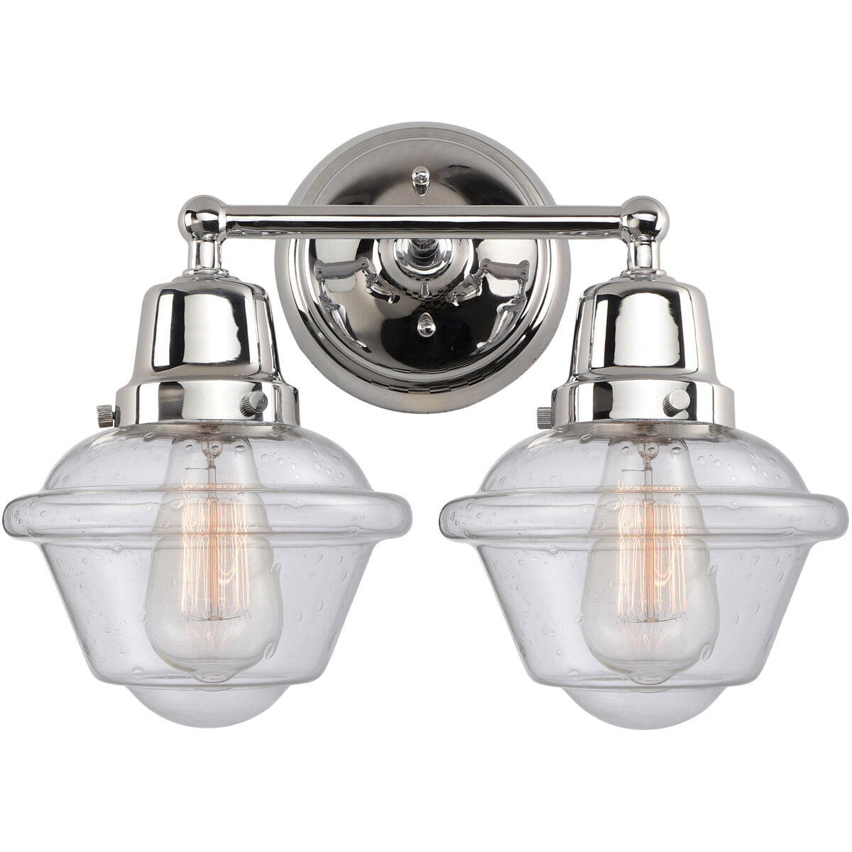 Aditi Small Oxford LED 16 inch Polished Chrome Bath Vanity Light Wall Light, Aditi