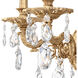 Milano 2 Light 8 inch French Gold Wall Sconce Wall Light in Cast French Gold, Milano Spectra