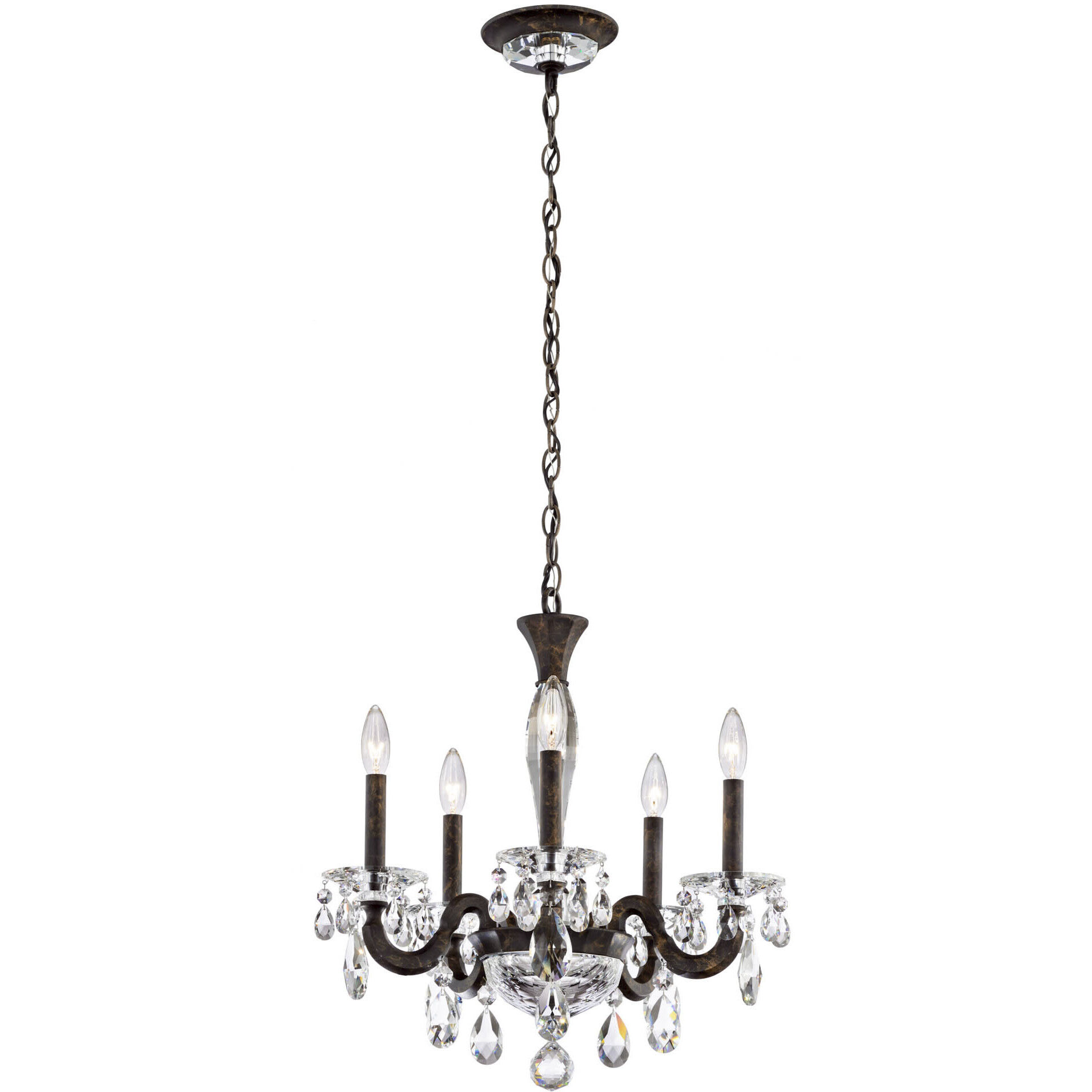 San Marco 5 Light 20.3 inch Heirloom Bronze Chandelier Ceiling Light, Schonbek Signature