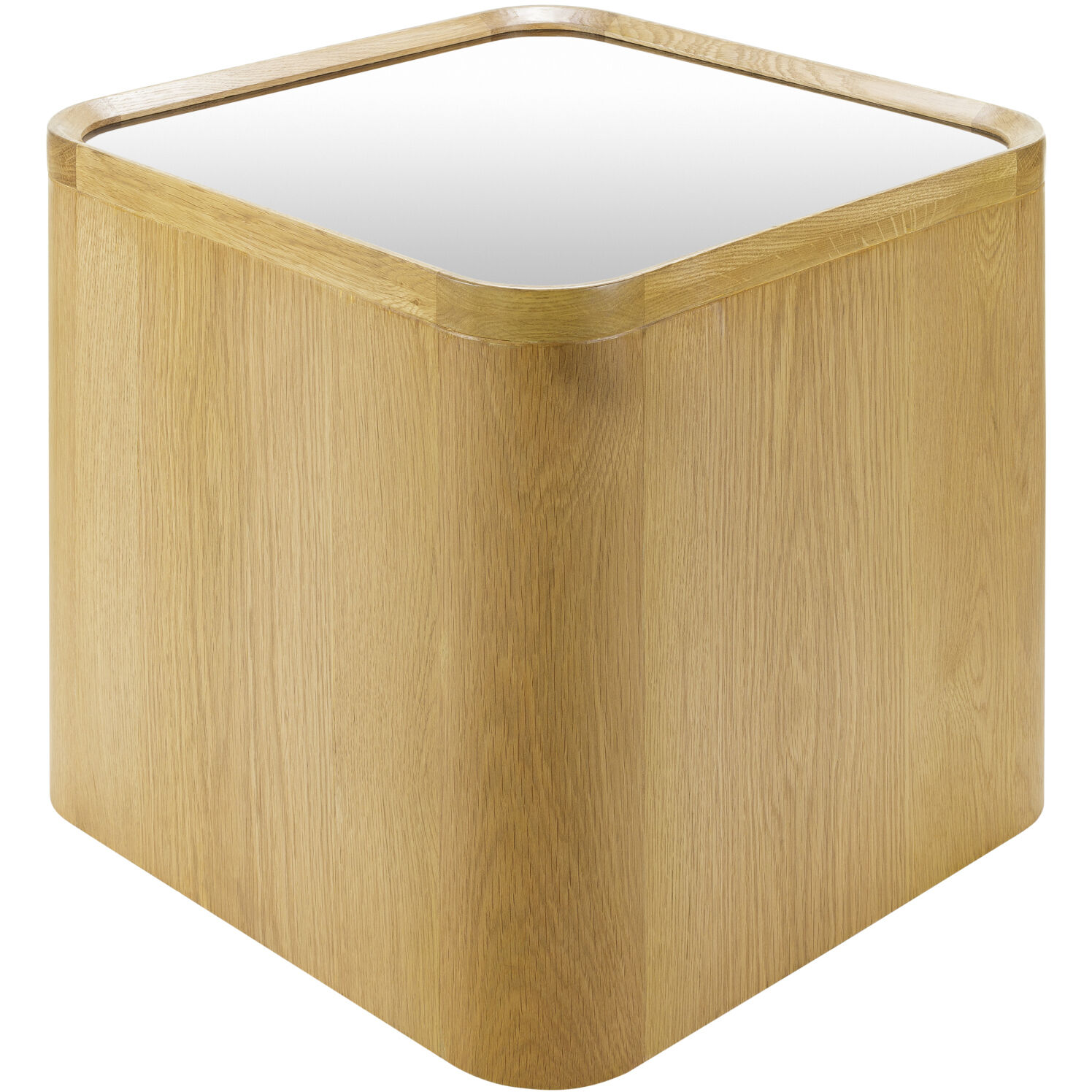 Keres 19.7 X 19.7 inch Top: Metallic - Copper; Base: Brown End Table