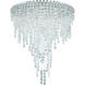 Chantant 6 Light Polished Stainless Steel Flush Mount Ceiling Light in Radiance