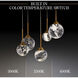 Beyond Quest LED 17 inch Aged Brass Multi-Light Pendant Ceiling Light, Beyond