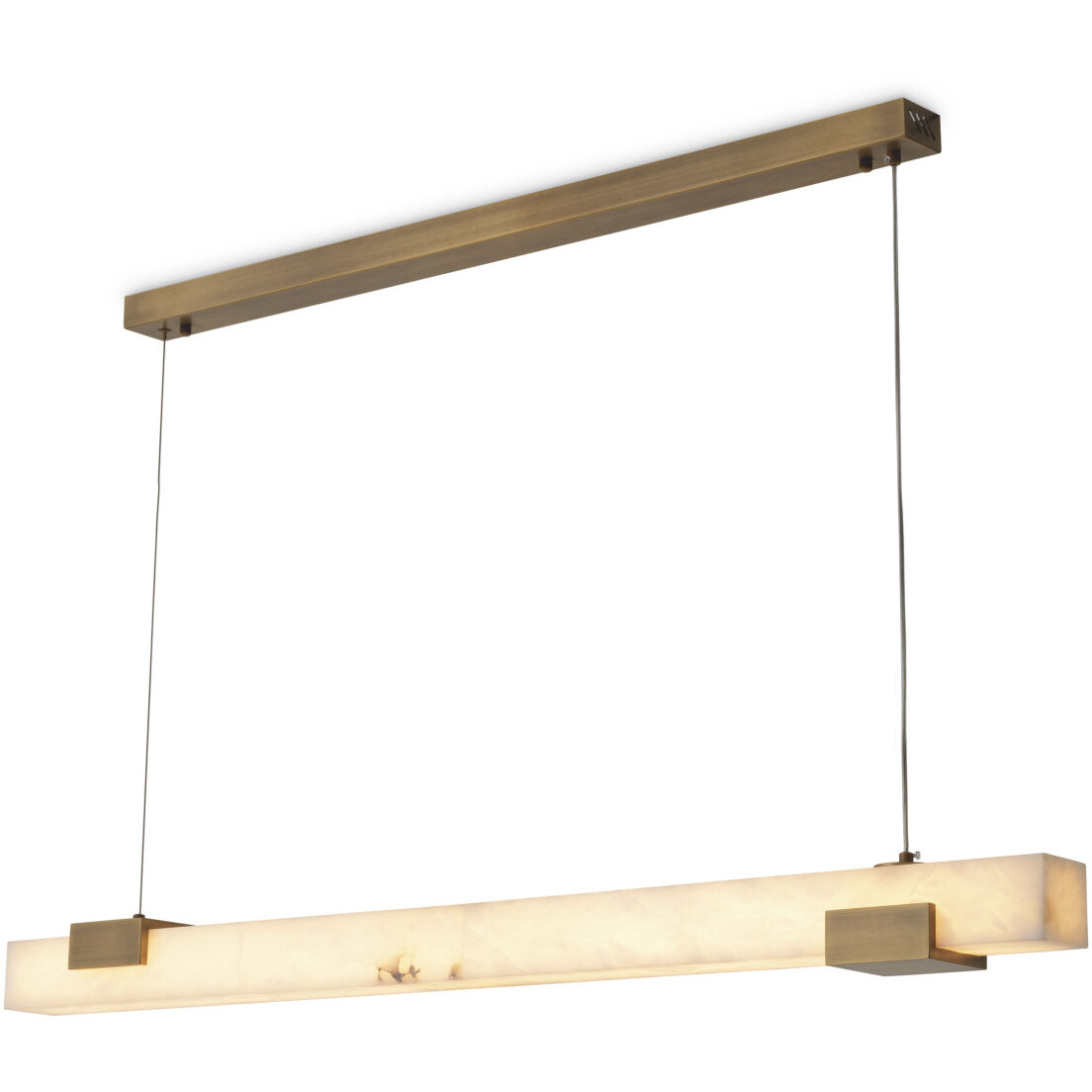 Furore 47.24 inch Alabaster with Antique Brass Chandelier Ceiling Light