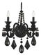 Hamilton 2 Light 6.5 inch Jet Black Wall Sconce Wall Light