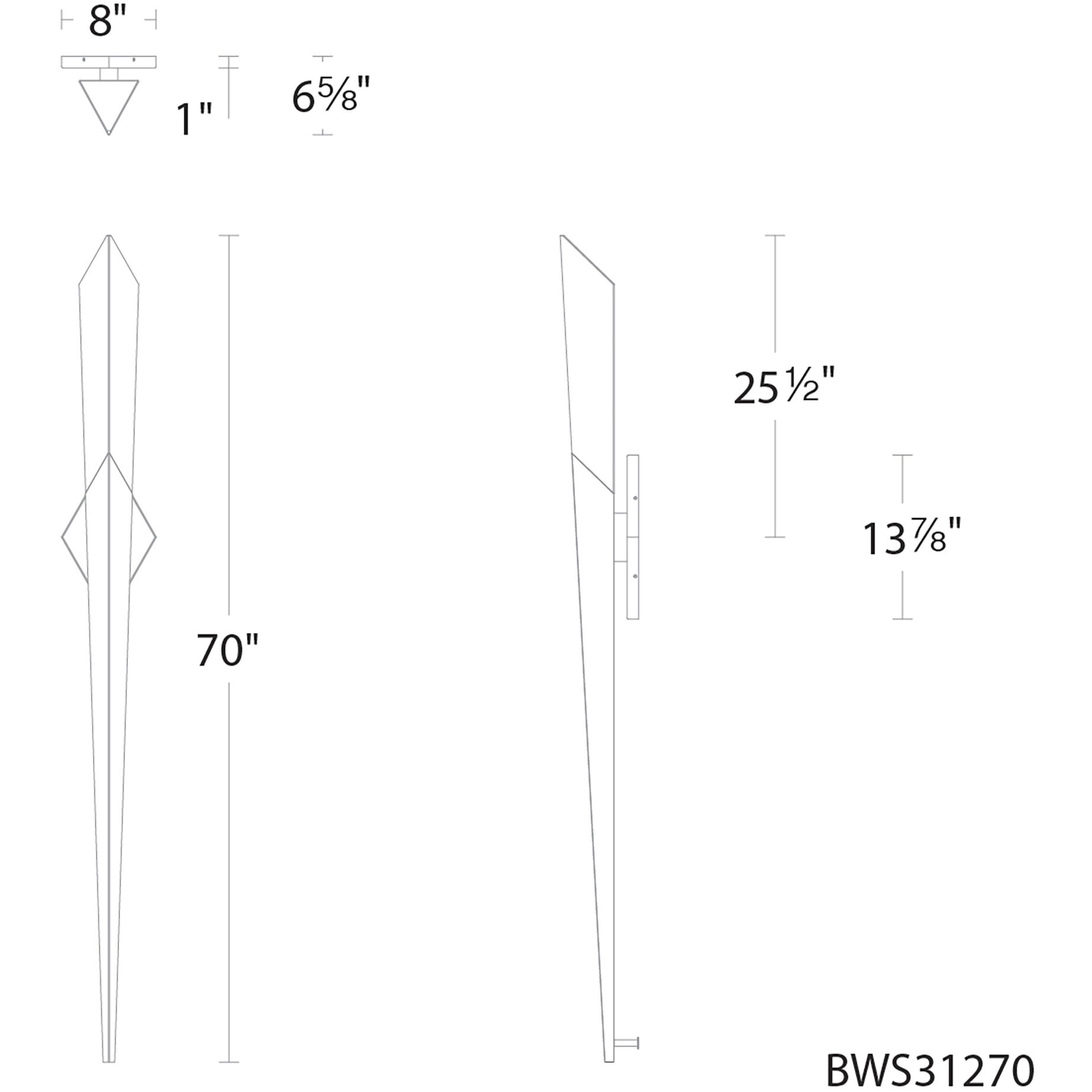 Solitude LED 8 inch Aged Brass Wall Sconce Wall Light, Beyond