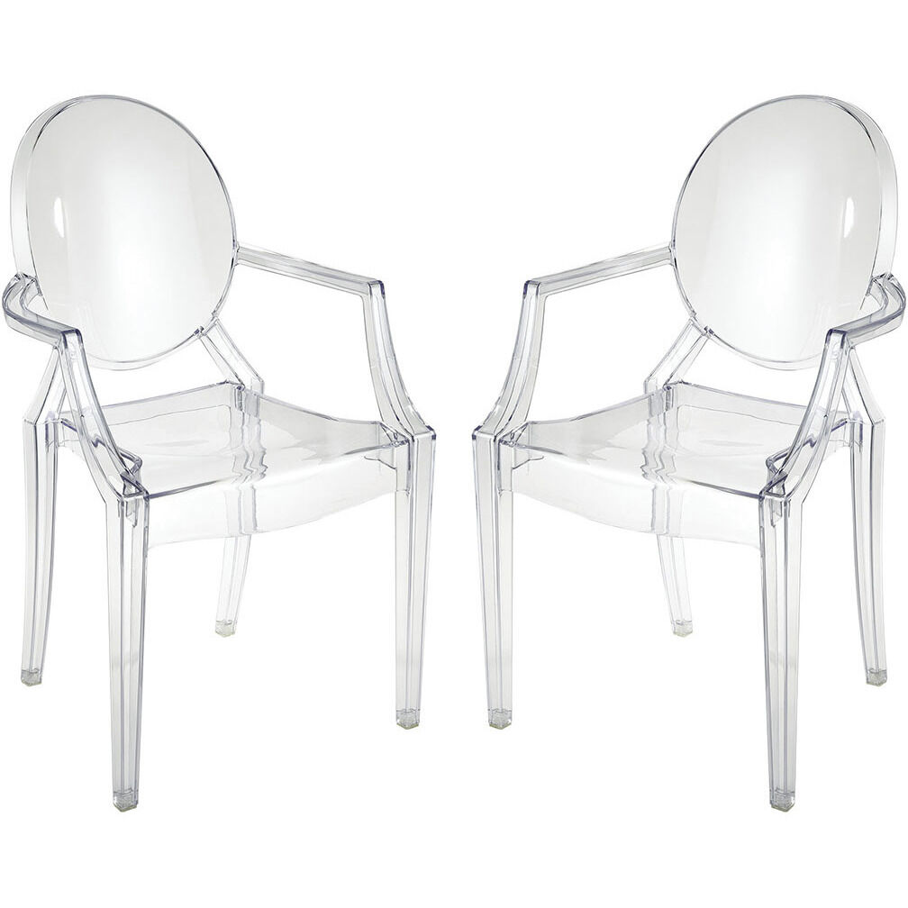 Vanish Clear Chair, Set of 2