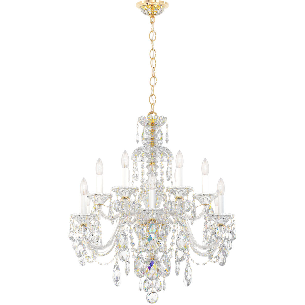 Sterling 12 Light 29 inch Aurelia Chandelier Ceiling Light in Swarovski