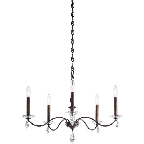 Modique 5 Light 27 inch French Gold Chandelier Ceiling Light in Heritage