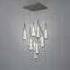 Beyond Devotion LED 20 inch Satin Nickel Multi-Light Pendant Ceiling Light