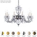 Bagatelle 13 Light Antique Silver Chandelier Ceiling Light in Radiance