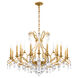 Renaissance Nouveau 18 Light 40 inch Heirloom Gold Chandelier Ceiling Light, Adjustable Height