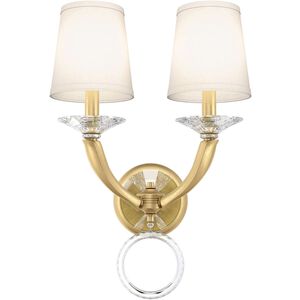 Emilea 2 Light 8.5 inch Heirloom Gold Wall Sconce Wall Light in Heirloom Gold Cast
