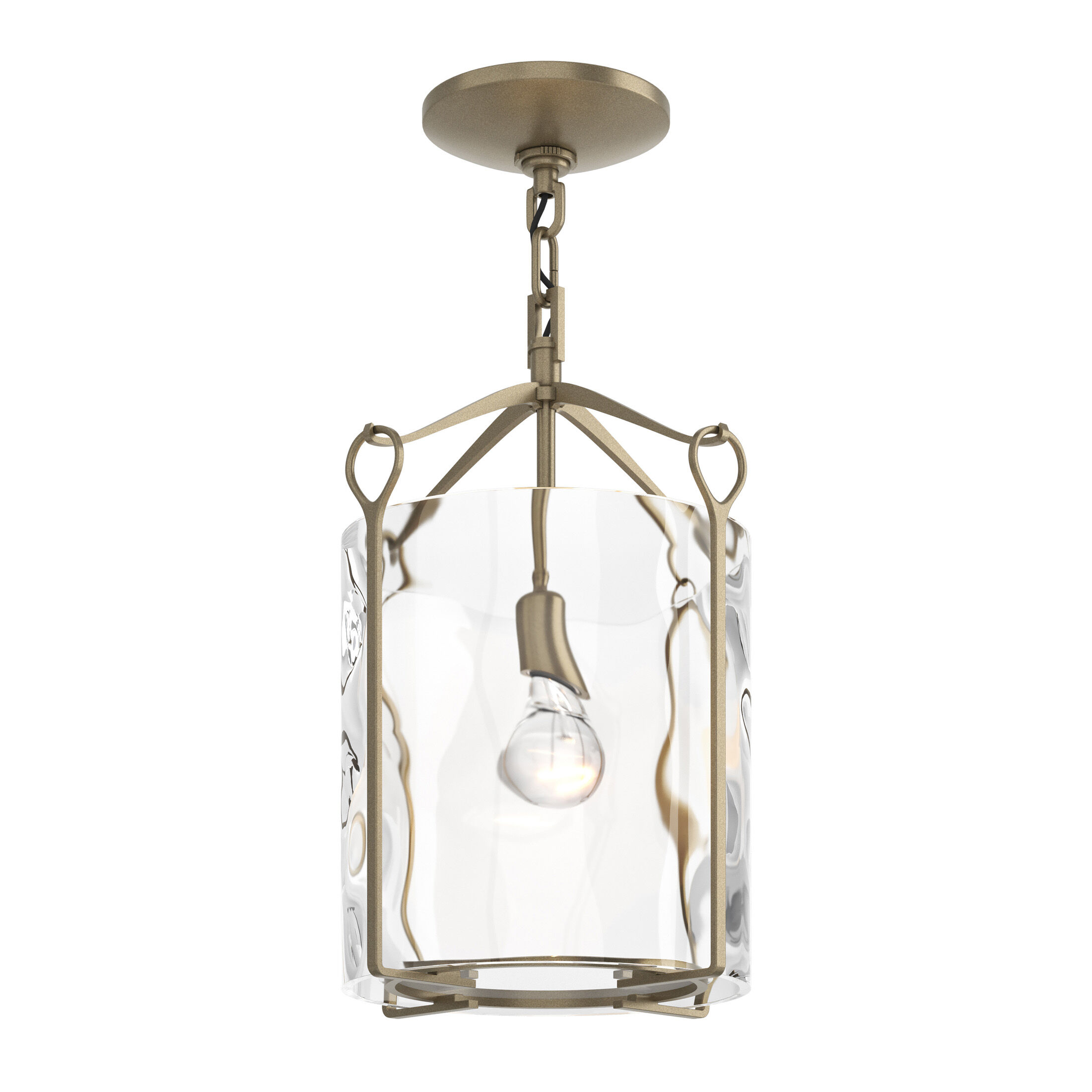 Bow 1 Light 9.8 inch Soft Gold Semi-Flush Ceiling Light - Open Box