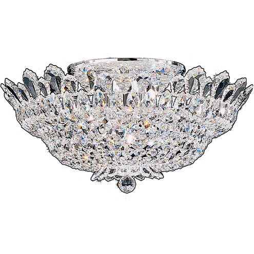 Trilliane 10 Light 24 inch Silver Semi Flush Mount Ceiling Light in Trilliane Swarovski
