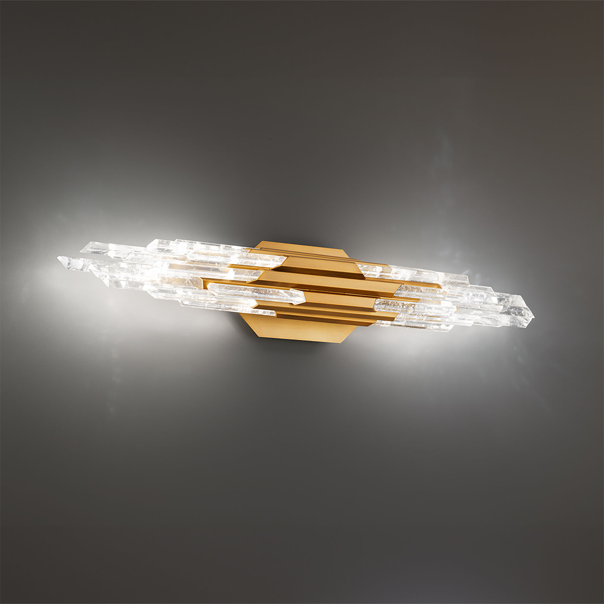 Beyond Organza LED 28 inch Aged Brass Bath Vanity & Wall Light
