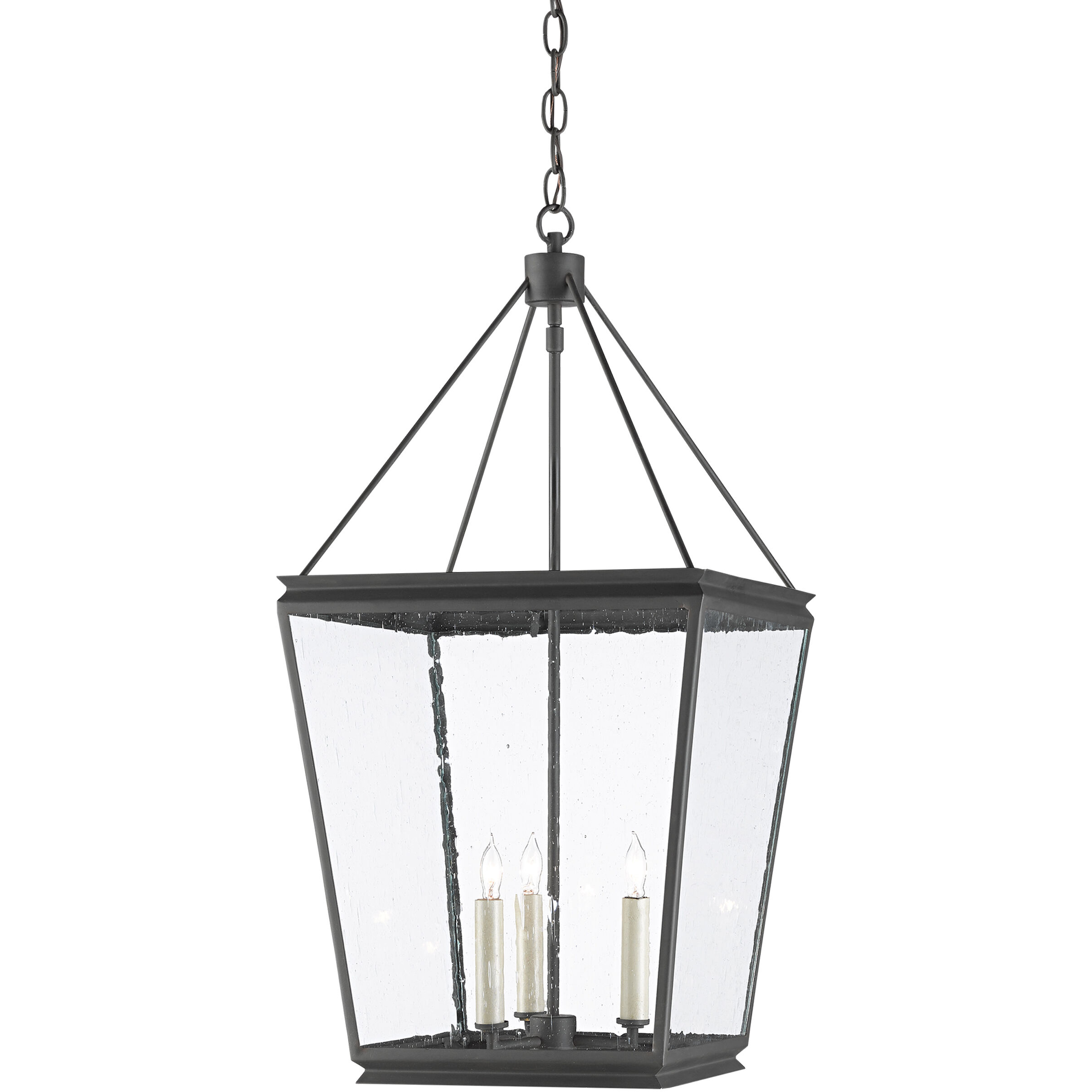 Ellerman 3 Light 14 inch Old Iron Lantern Pendant Ceiling Light