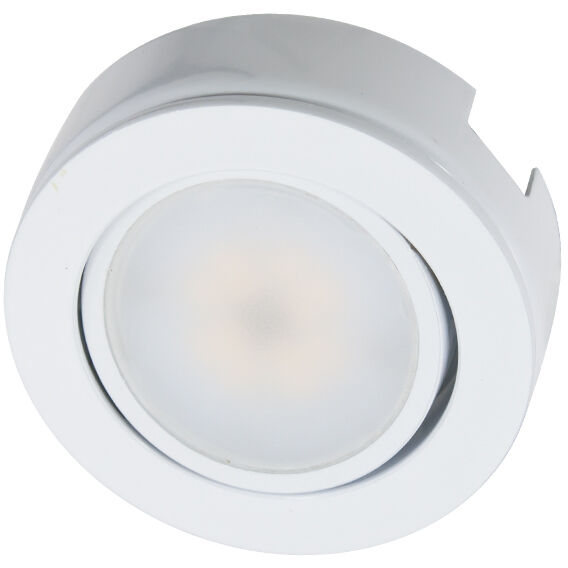 MVP Puck Light 120V LED 4.4 inch White Puck Lighting