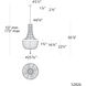 Bali LED 25.5 inch Antique Silver Pendant Ceiling Light, Schonbek Signature