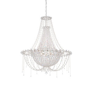Chrysalita 8 Light Polished Stainless Steel Chandelier Ceiling Light in Radiance