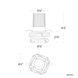 Beyond Hielo Integrated LED Polished Chrome Recessed Light, New Construction or Remodel