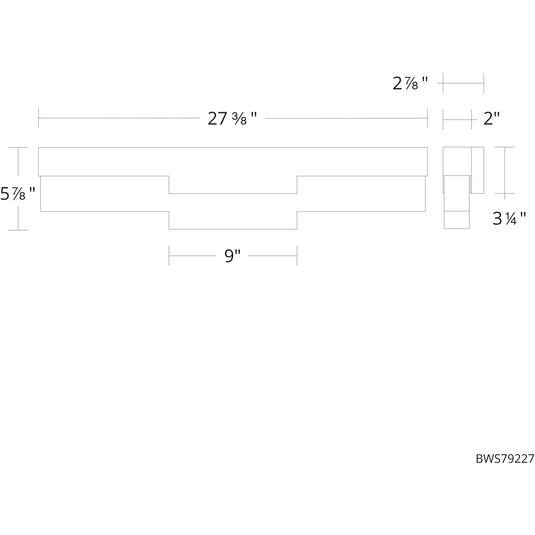 Chandler LED 27.5 inch Black Bath Vanity & Wall Light, Beyond