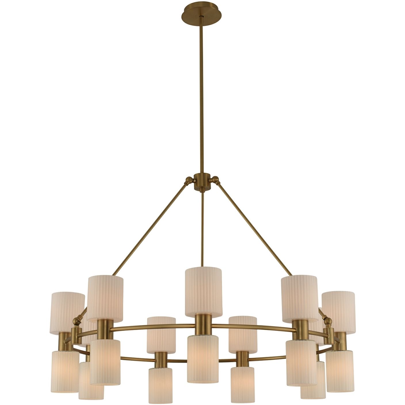 Harlowe 18 Light 40 inch Winter Brass Chandelier Ceiling Light