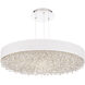 Signature Eclyptix LED 28.8 inch Polished Stainless Steel Pendant Ceiling Light in White, Wavy Layout, Wavy Layout