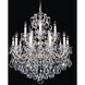 La Scala 15 Light 28 inch Antique Silver Chandelier Ceiling Light