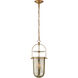 Chapman & Myers Lorford 3 Light 10 inch Gilded Iron Lantern Pendant Ceiling Light