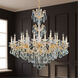 La Scala 24 Light 46 inch Parchment Gold Chandelier Ceiling Light in Heritage, Parchment Gold Cast