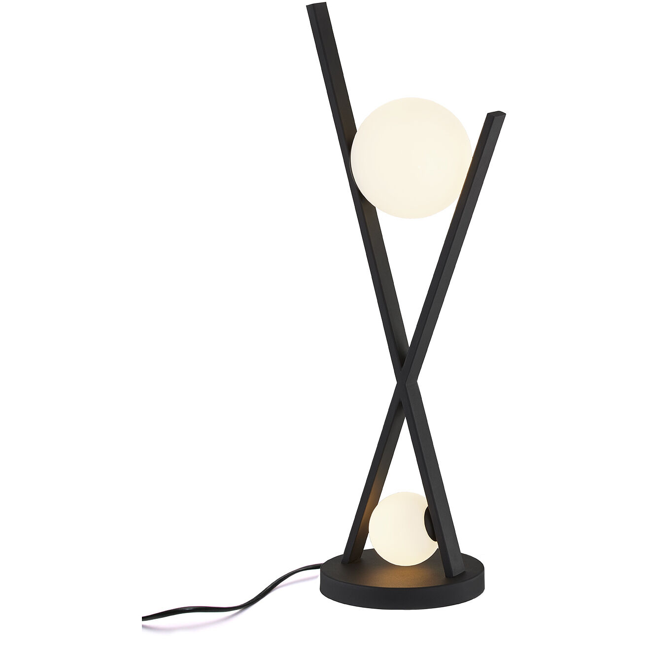Fusion 24 inch 14.00 watt Matte Black Floor Lamp Portable Light, Stix Family