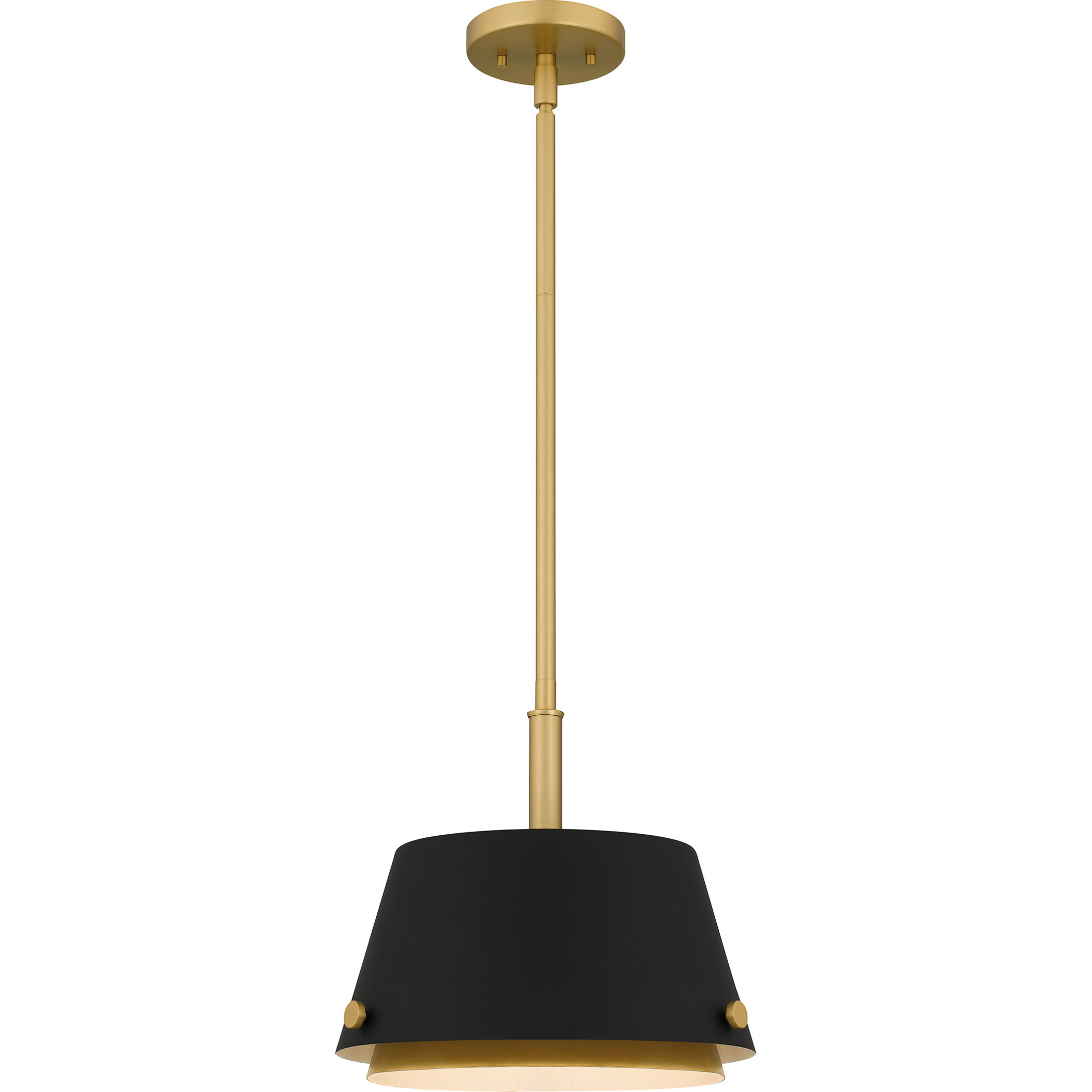 Scarlett 1 Light 12.5 inch Matte Black Mini Pendant Ceiling Light