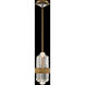 Beyond Silo LED 6 inch Aged Brass Mini Pendant Ceiling Light