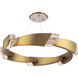 Signature Embrace LED 44.3 inch Aged Brass Pendant Ceiling Light, Schonbek Signature