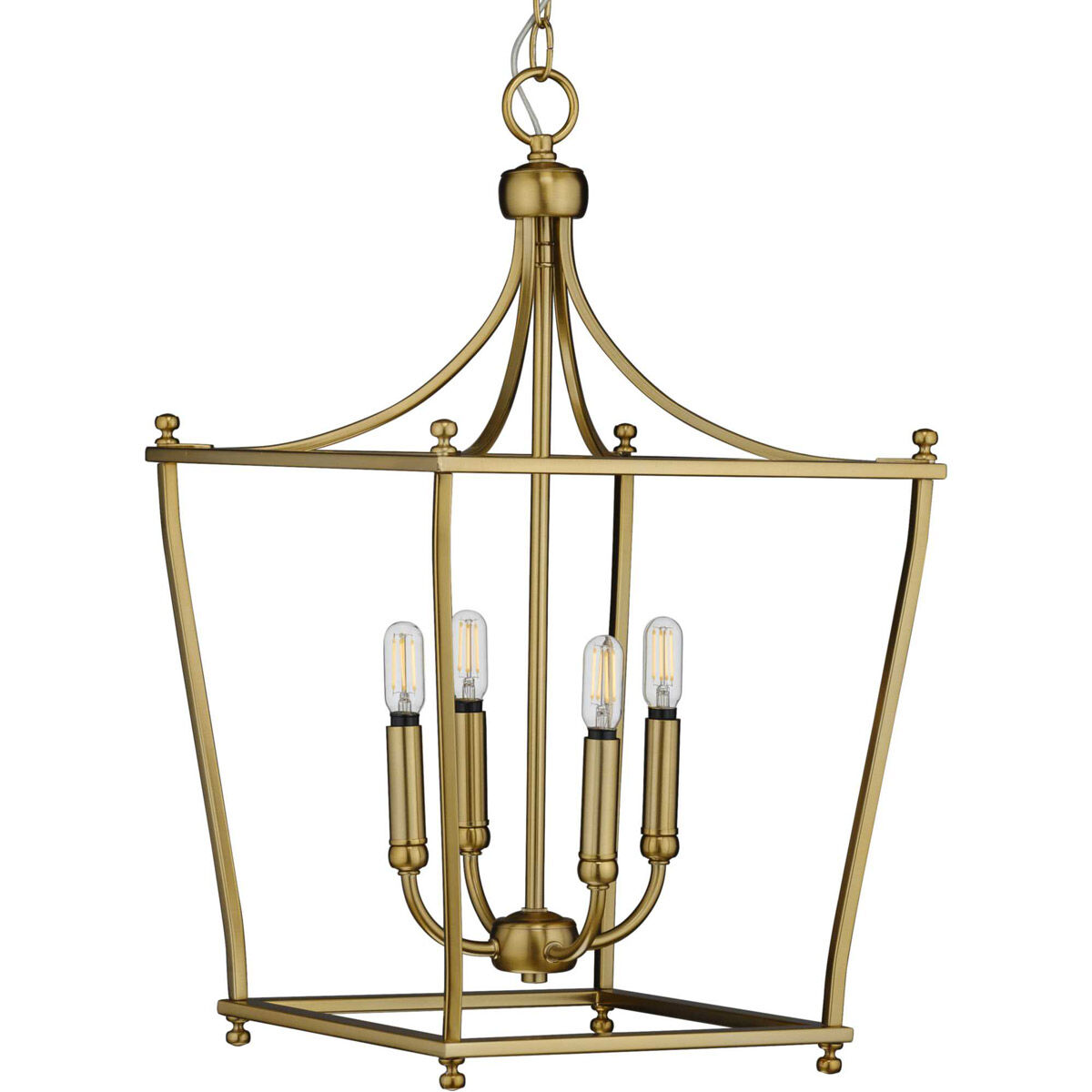Parkhurst 4 Light 14.38 inch Brushed Bronze Foyer Pendant Ceiling Light