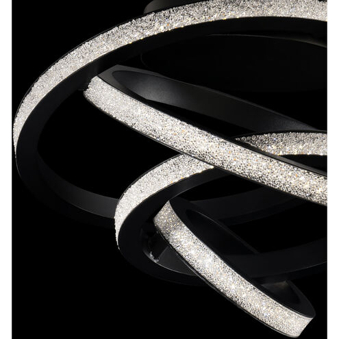 Beyond Jangle LED 28.5 inch Black Flush Mount Ceiling Light